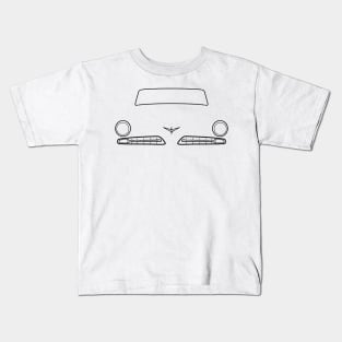 Studebaker Champion 1954 classic car black outline graphic Kids T-Shirt